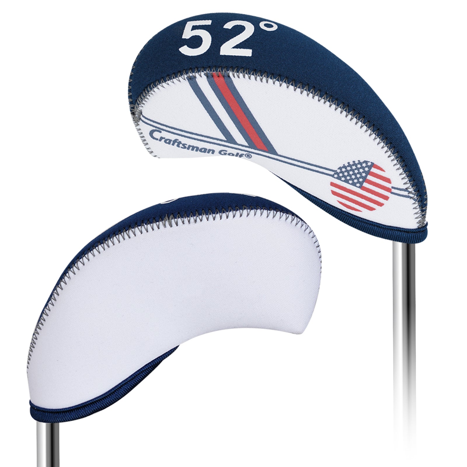 US Flag Neoprene Iron Golf Club Head Cover