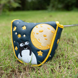 Moon Wood Mallet Putter Head Cover Set