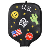 Custom Leather Pickleball Cover with Embroidered Logo