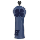 Dark Blue Four Leaf Clover Driver Wood Golf Head Cover Set