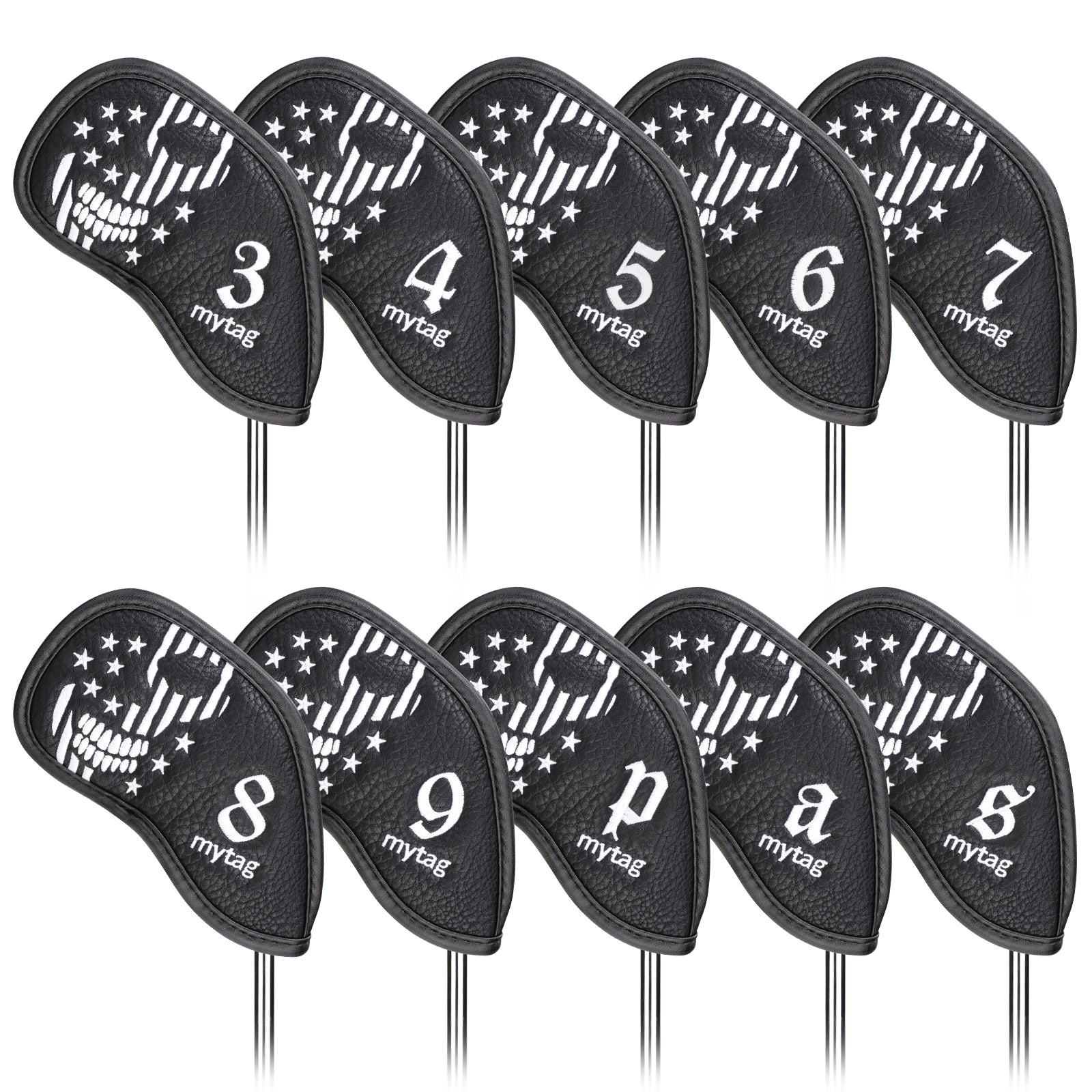 Black Skull Head Cover Set