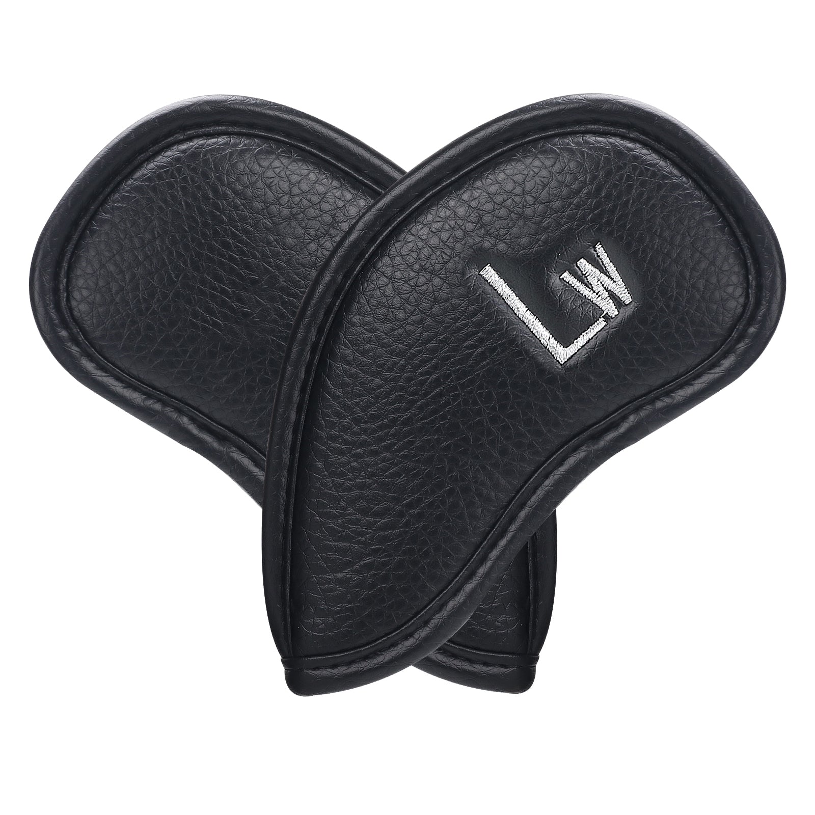 Black PU Iron Cover for Left 12pcs (3-9£¬AW,SW,PW£¬LW,LW) Head Cover