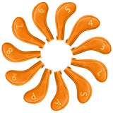 Orange Iron Cover With Zipper  11PCS (3-9.P.A.S.L) Head Cover