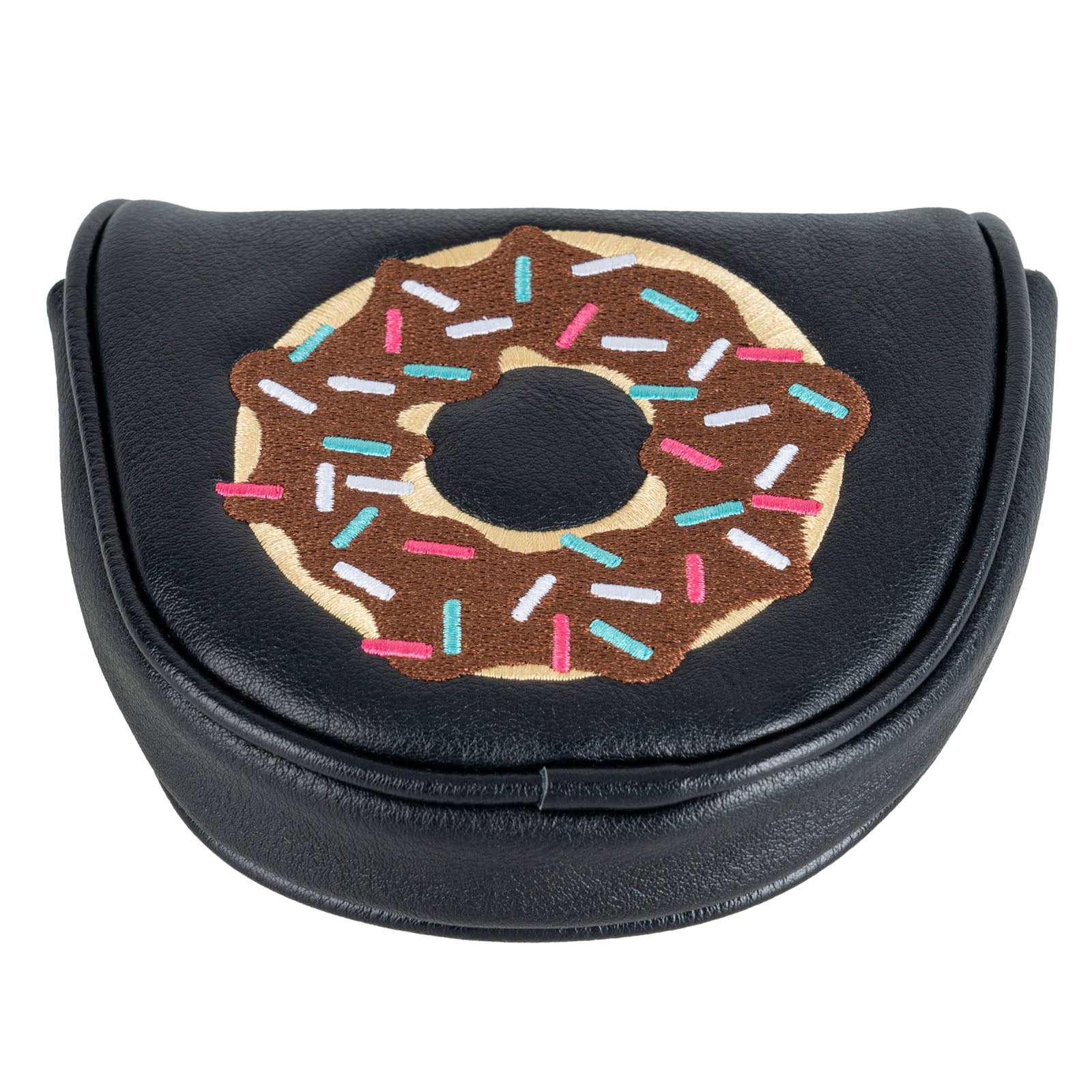 Doughnut Mallet Heel shafted Green Embroidery Mallet Putter Cover