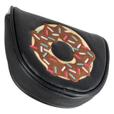 Doughnut Mallet Heel shafted Green Embroidery Mallet Putter Cover