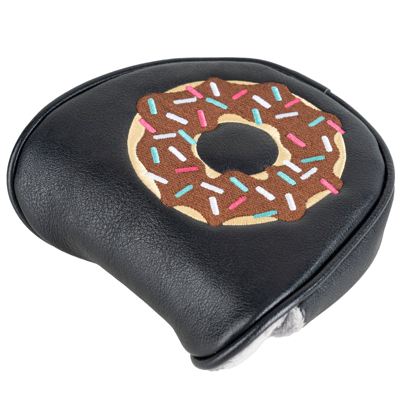 Doughnut Mallet Heel shafted Green Embroidery Mallet Putter Cover