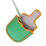 Orange& Green PU Man Square Head Cover