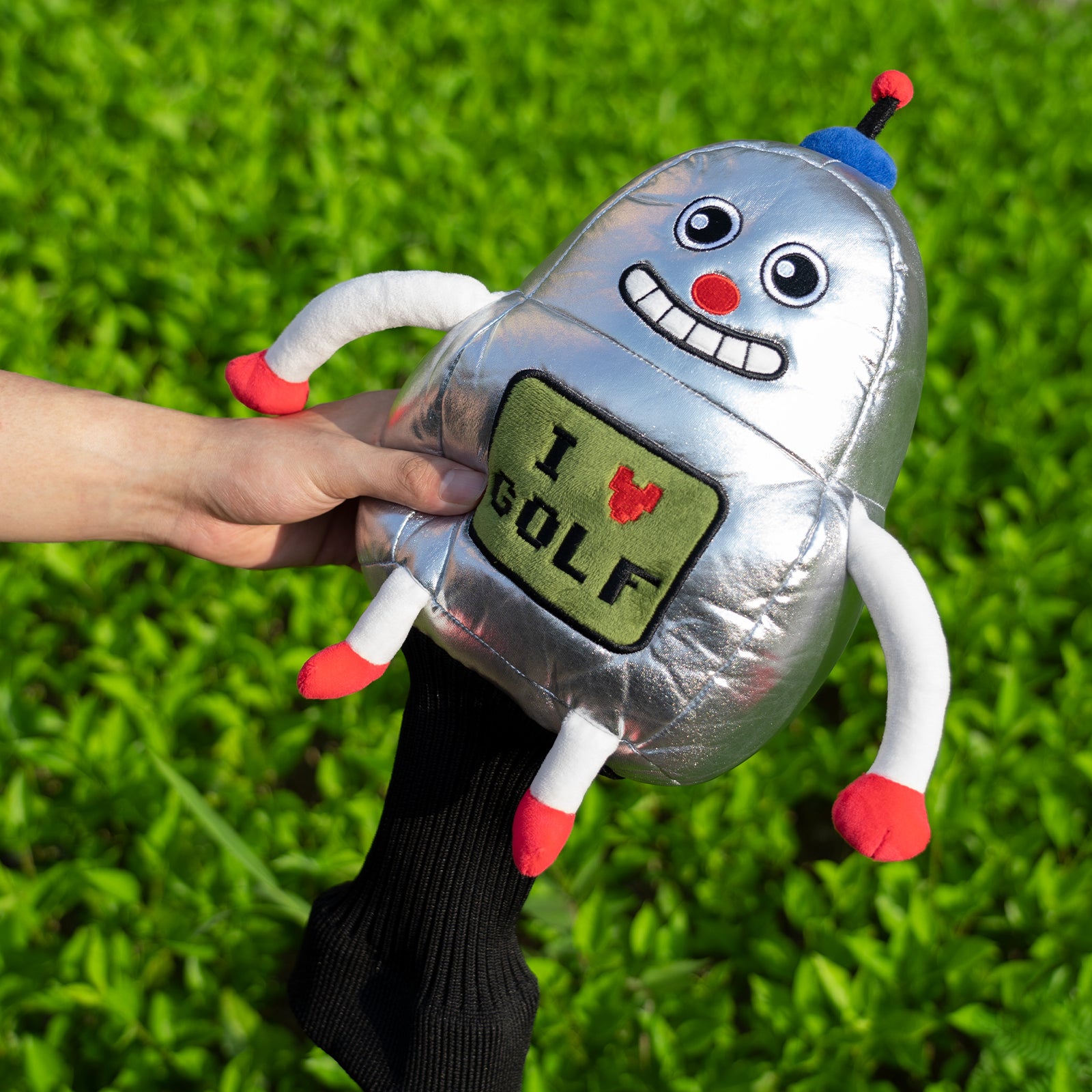 Robot plush Driver Head Cover