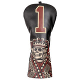Black Skull K Driver Putter Head Cover Set