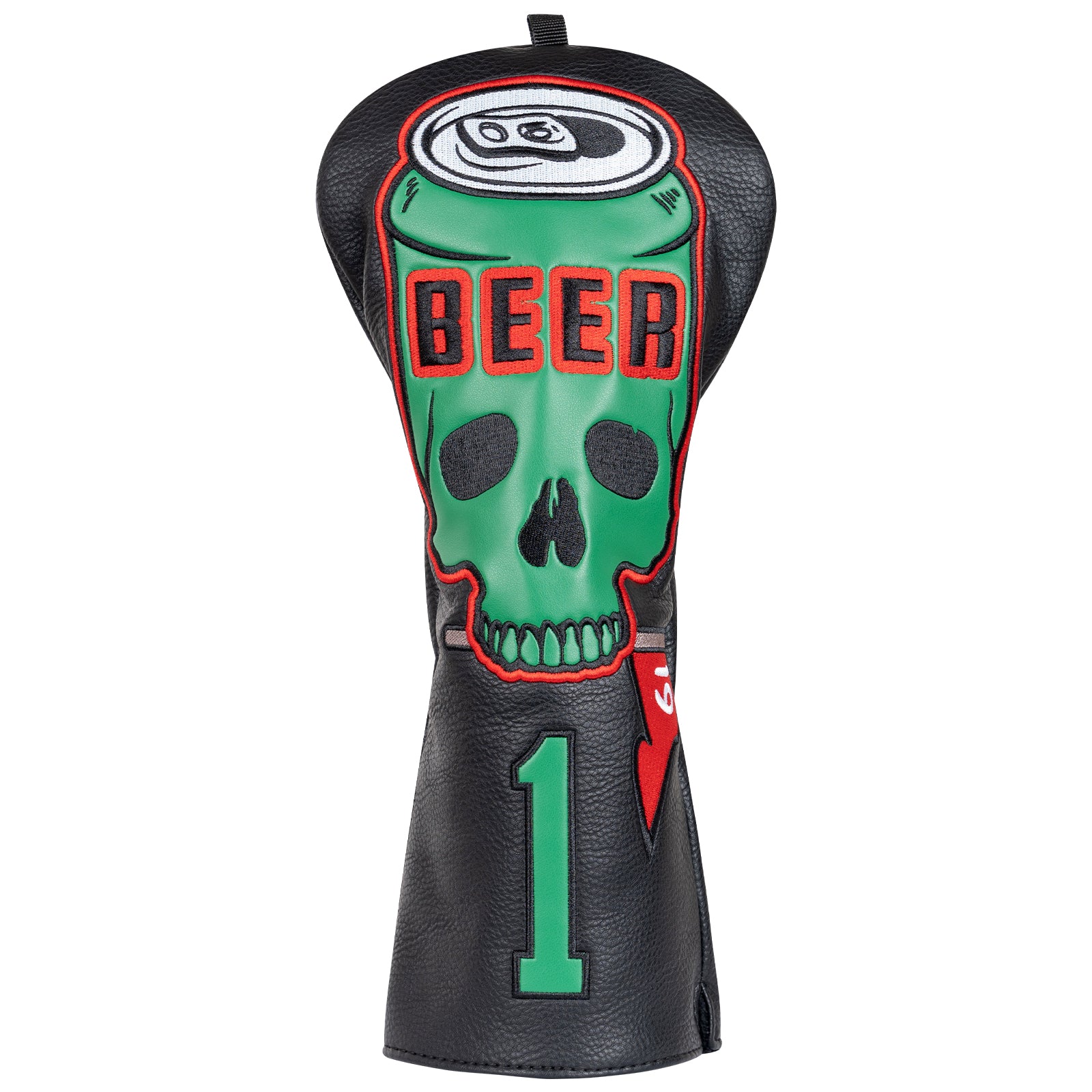 Black Skull Beer Head Cover Set