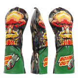 Green Camouflage Missile Flame Driver Headcover