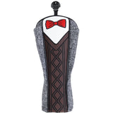 Brown Suit Tie Driver Head Cover