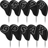 Black Silver Stitch iron 10pcs£¨4-9,P,A,S,X) Head Cover