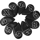 Black Silver Stitch iron 10pcs£¨4-9,P,A,S,X) Head Cover