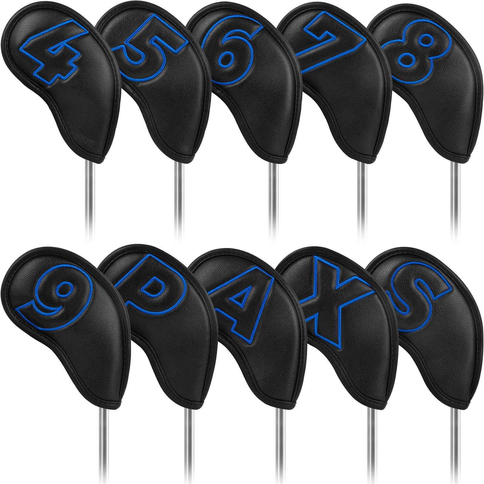 Dark Blue Iron Covers10pcs£¨4-9,P,A,S,X£© Head Cover