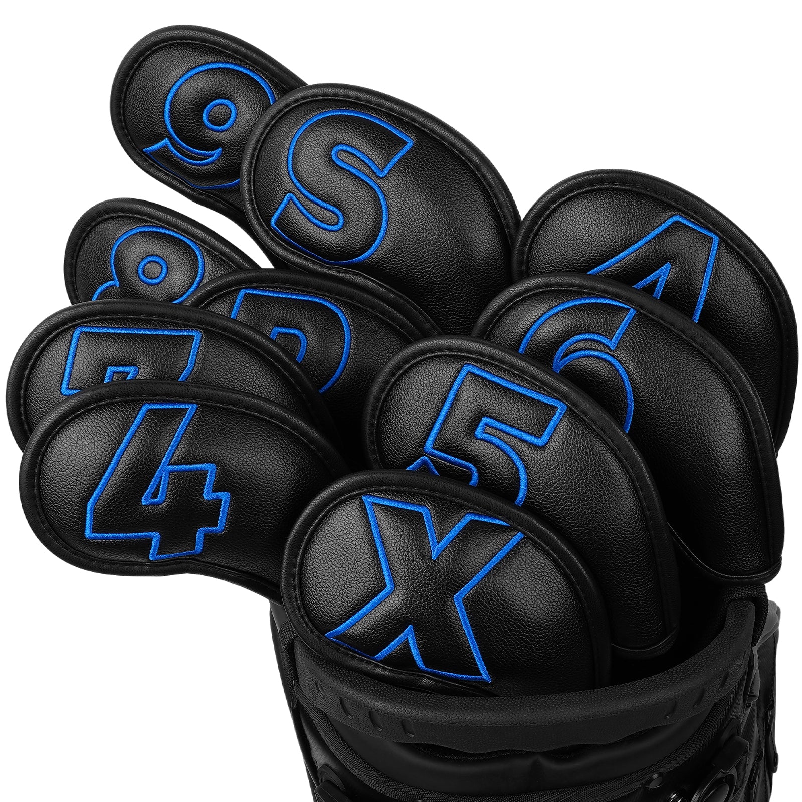 Dark Blue Iron Covers10pcs£¨4-9,P,A,S,X£© Head Cover