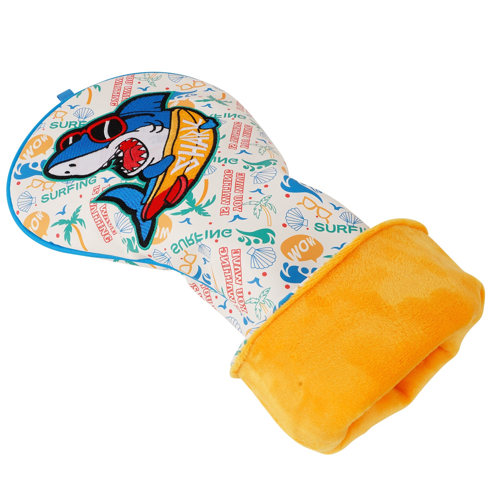 Sunglasses Shark Print Golf Head Cover Set