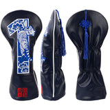 Navy Blue Ceramic Golf Head Cover Set