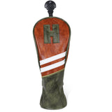 Brown& Black& White Golf Head Cover Set