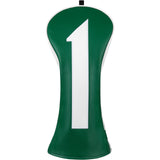 Green Numbers Three Pieces Driver Head Cover Set