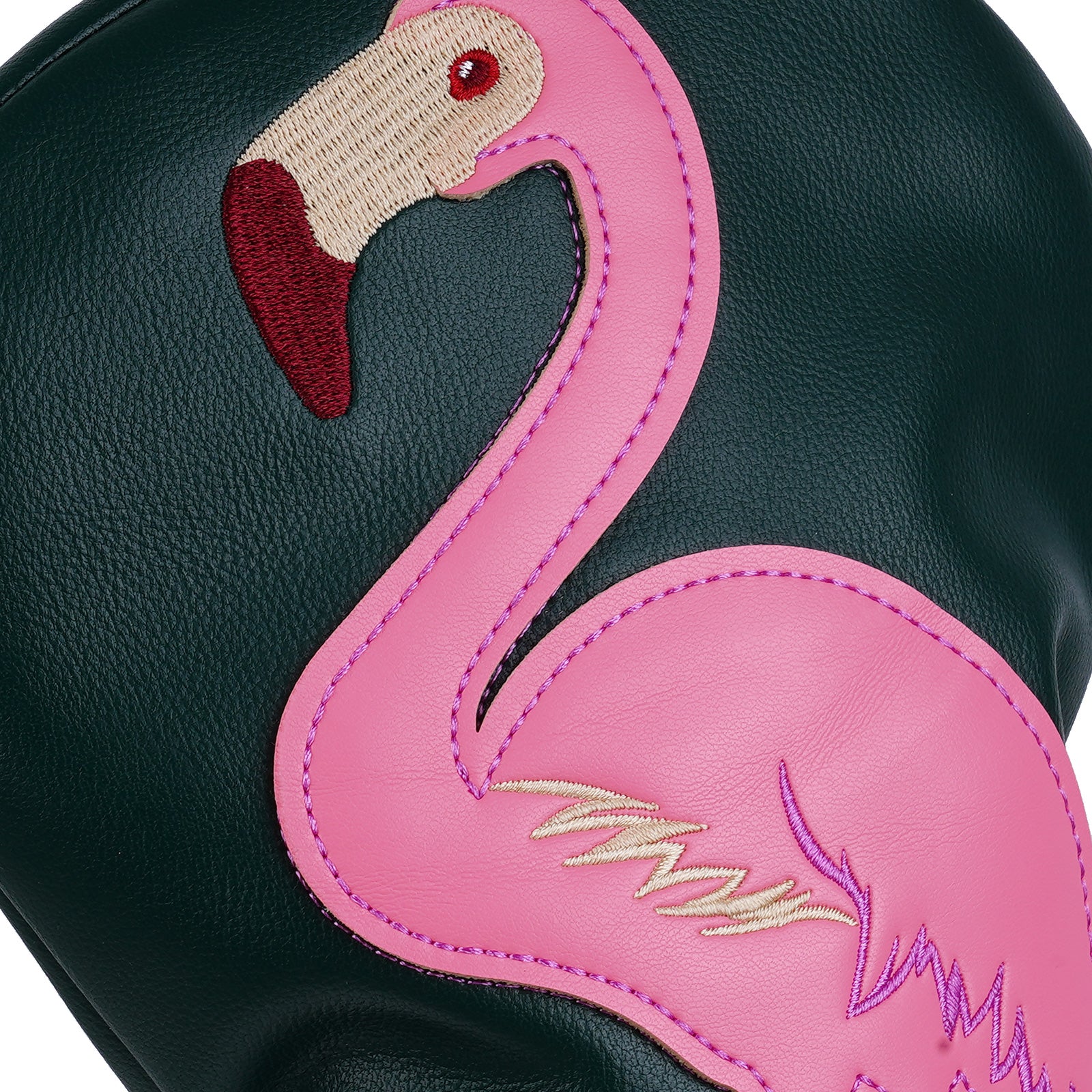 Dark Green Flamingo Driver Head Cover