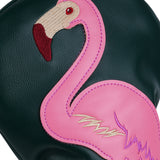 Dark Green Flamingo Driver Head Cover