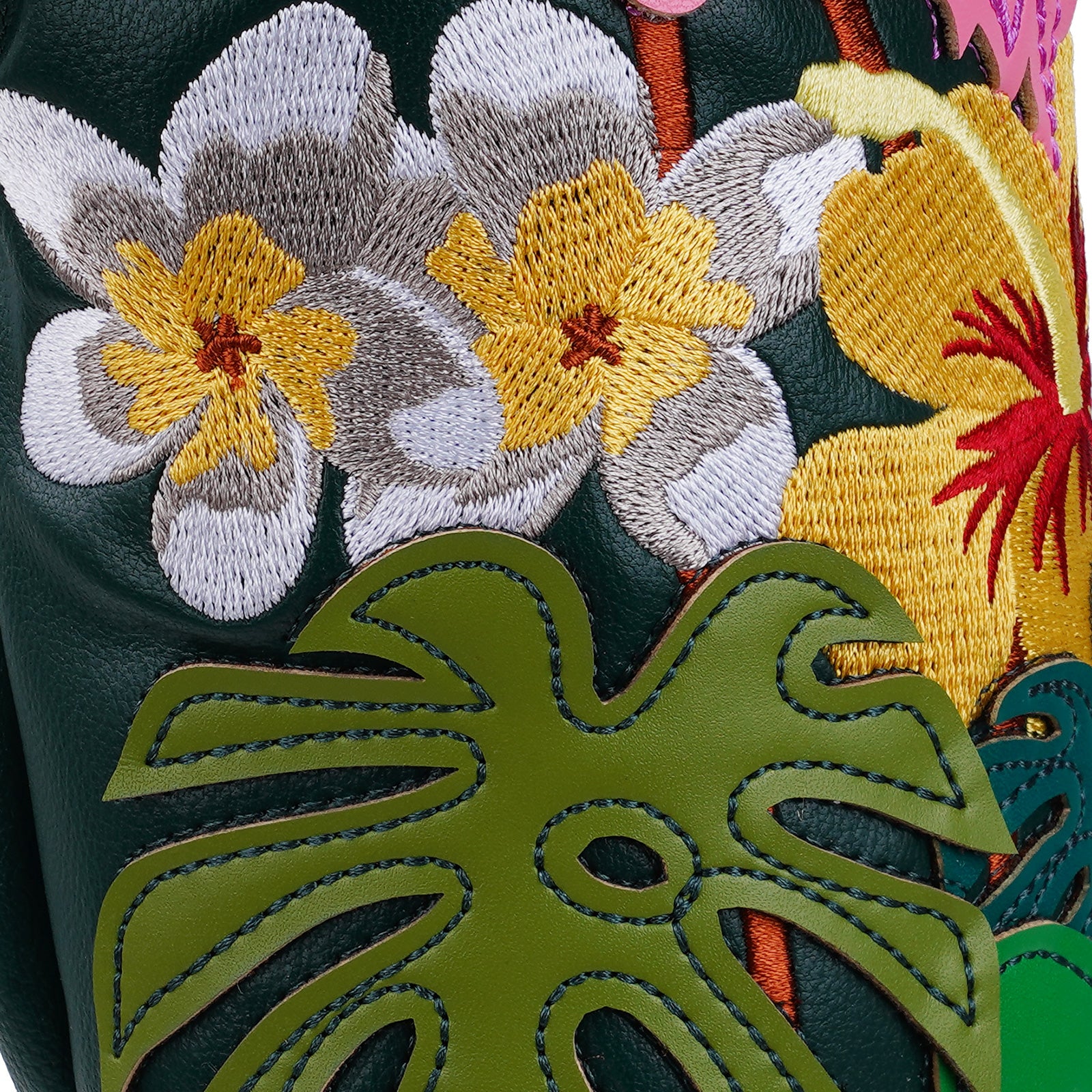 Dark Green Flamingo Driver Head Cover