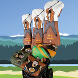 Green &Yellow Ugly Man Blade Putter Head Cover