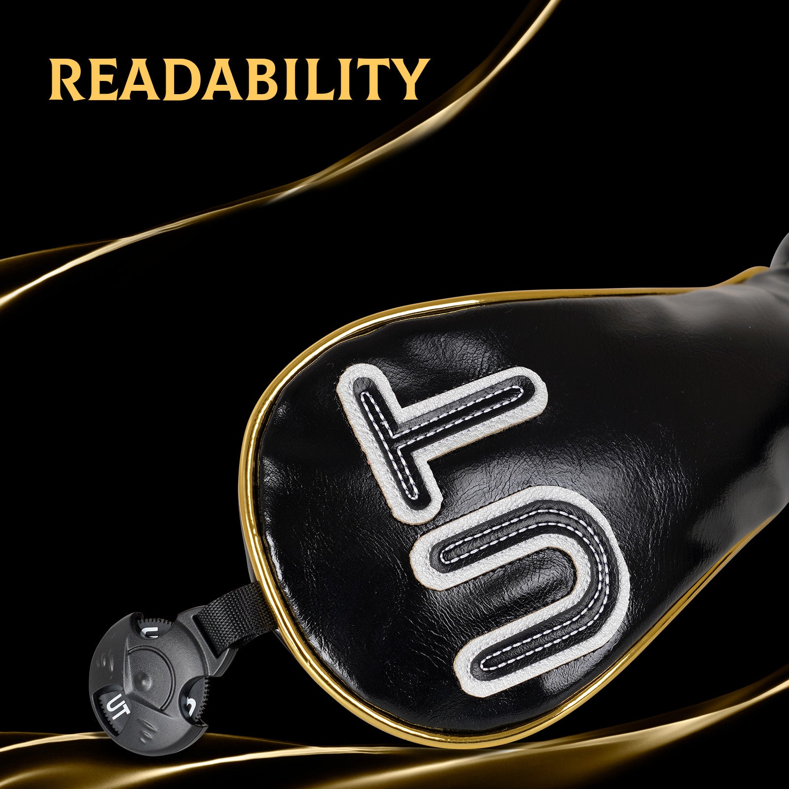 Black Gold Pipe Driver Head Cover Set