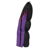 Black& Purple PU Driver Head Cover