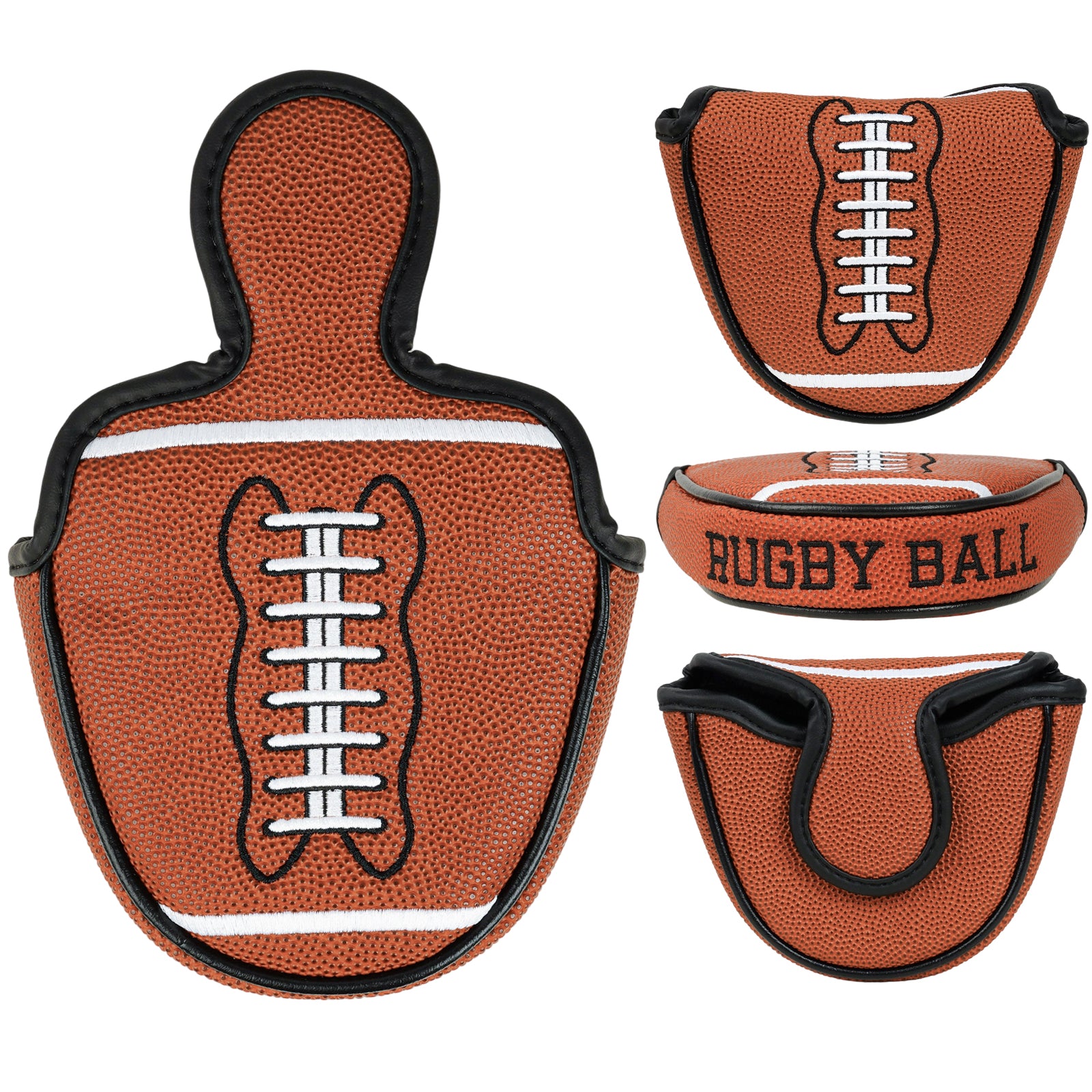 Football Mallet Putter Golf Head Cover