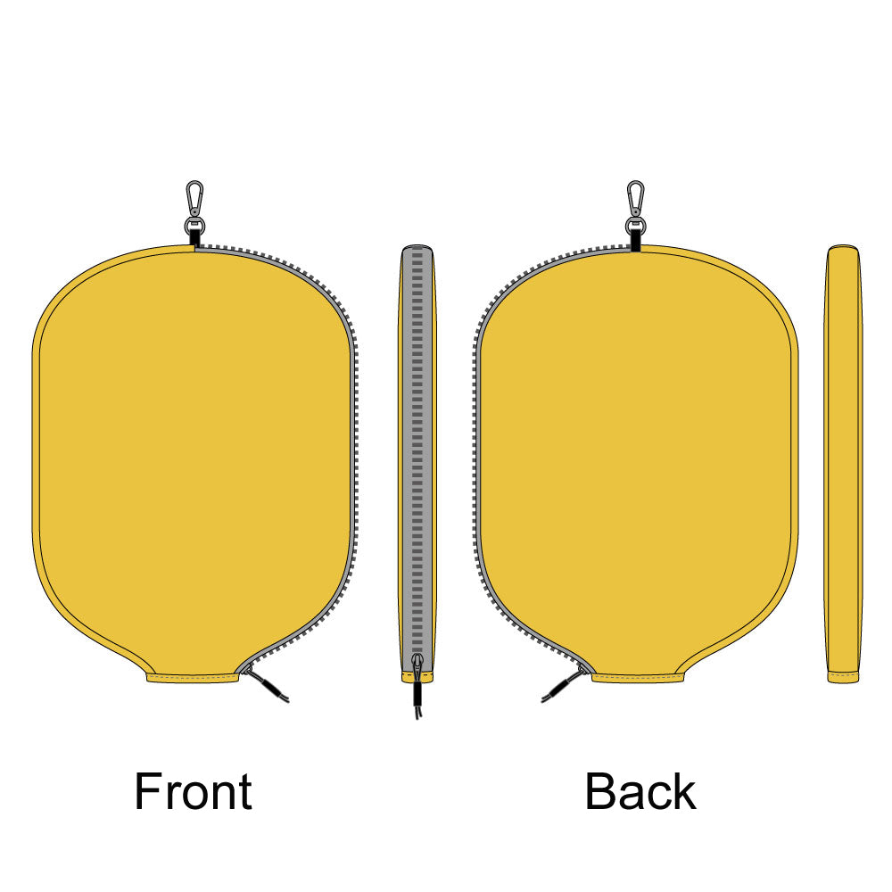 Custom Leather Pickleball Cover with Embroidered Logo