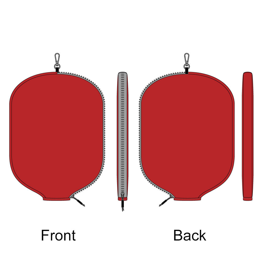 Custom Leather Pickleball Cover with Embroidered Logo