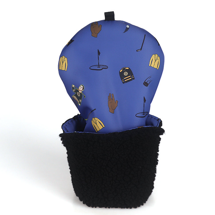 Blue Fabric Man Driver Head Cover