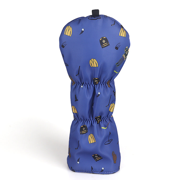 Blue Fabric Man Driver Head Cover
