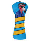 Blue PU Birdie Driver Head Cover