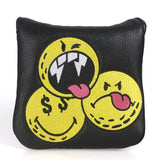 Yellow Stickers Square£¨Velcro£© Head Cover