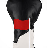 Black& White PU Flag Driver Head Cover