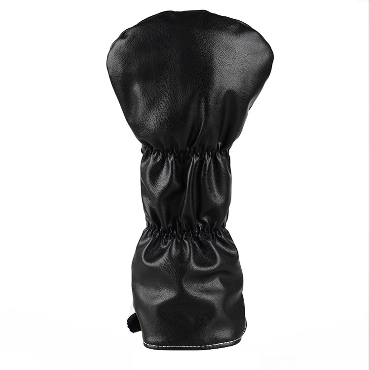 Black& White PU Flag Driver Head Cover