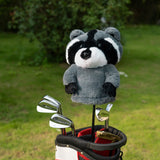 Grey raccoon Plush Animal Driver Head Cover
