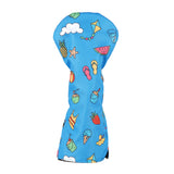 Blue Fabric Sun Waterlemon Irc-cream Driver Head Cover