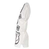 White PU Raccoon Driver Head Cover