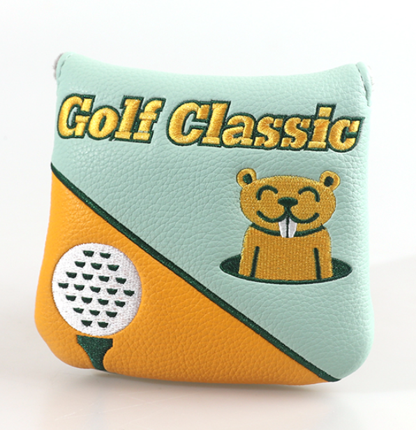 Blue& Orange PU Diglett Square Head Cover