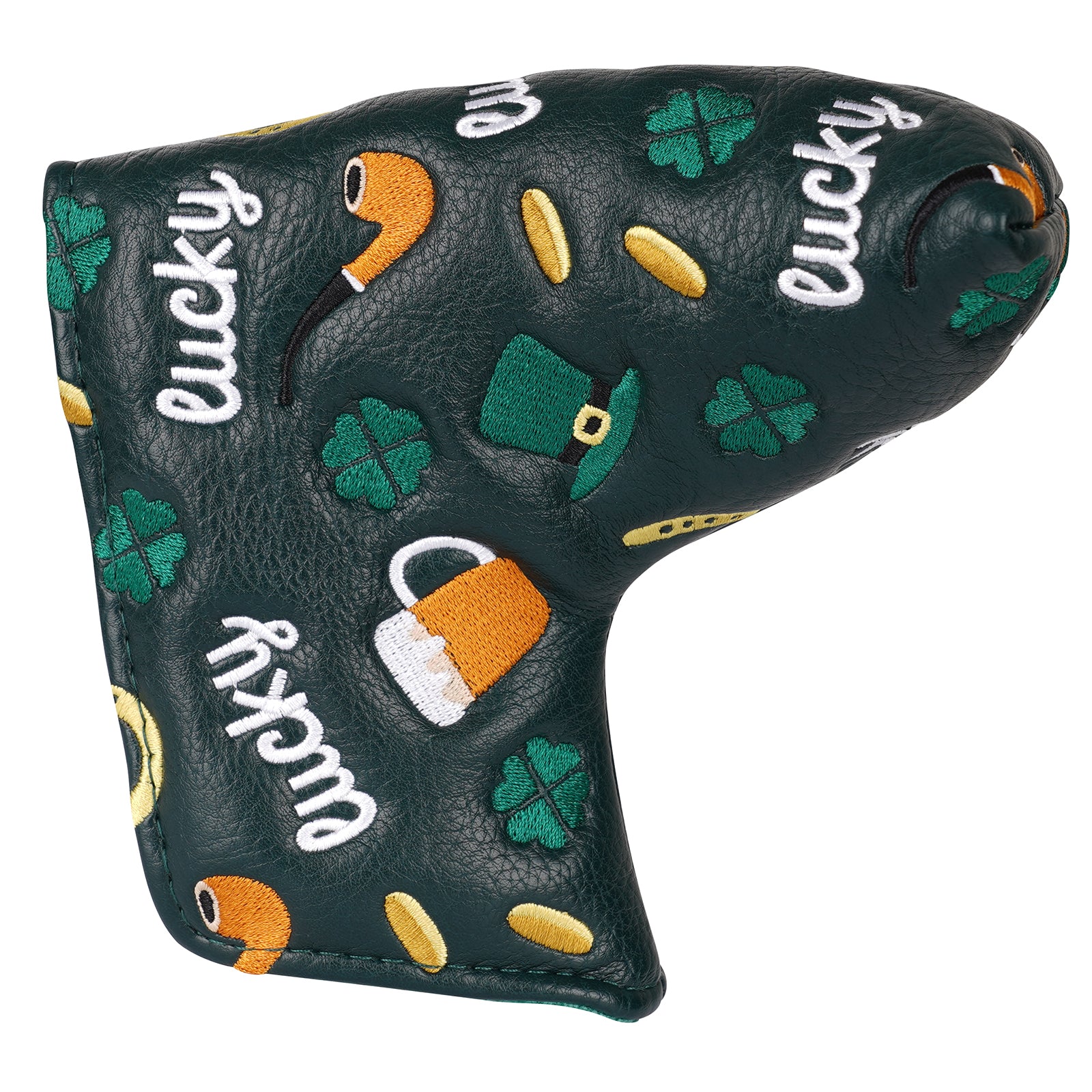 Dark Green PU Cup Tobacco Pipe Blade Head Cover