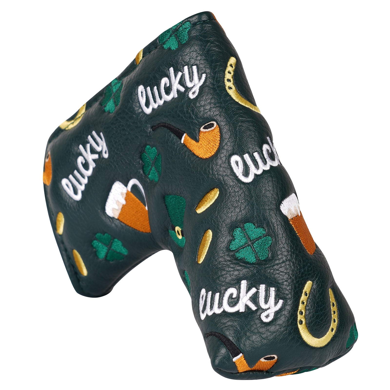 Dark Green PU Cup Tobacco Pipe Blade Head Cover