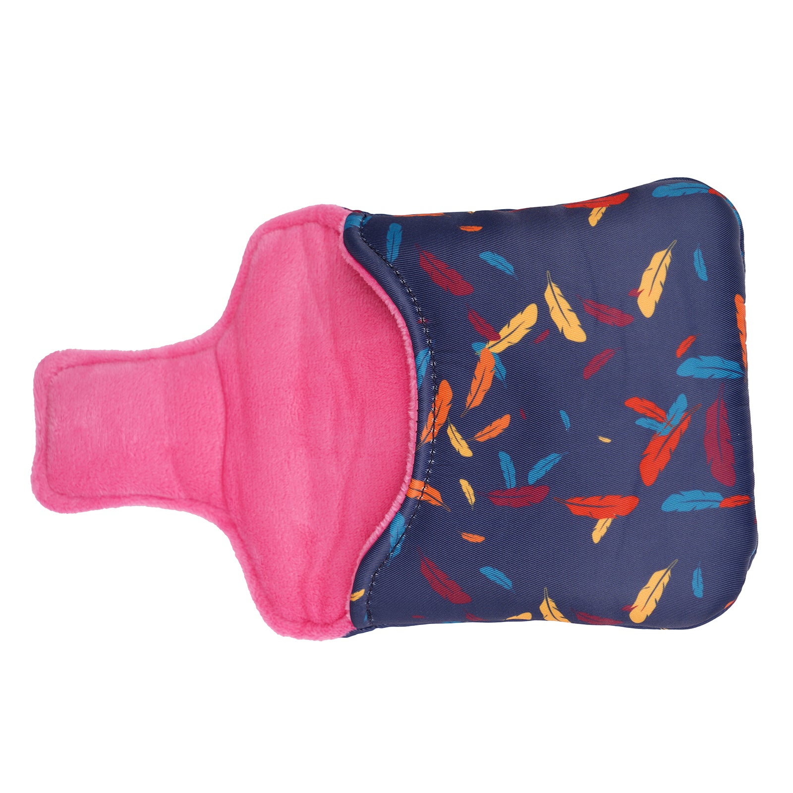 Dark Blue Feather Square Putter Cover