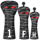 Mummy  Black Golf Head Cover Set