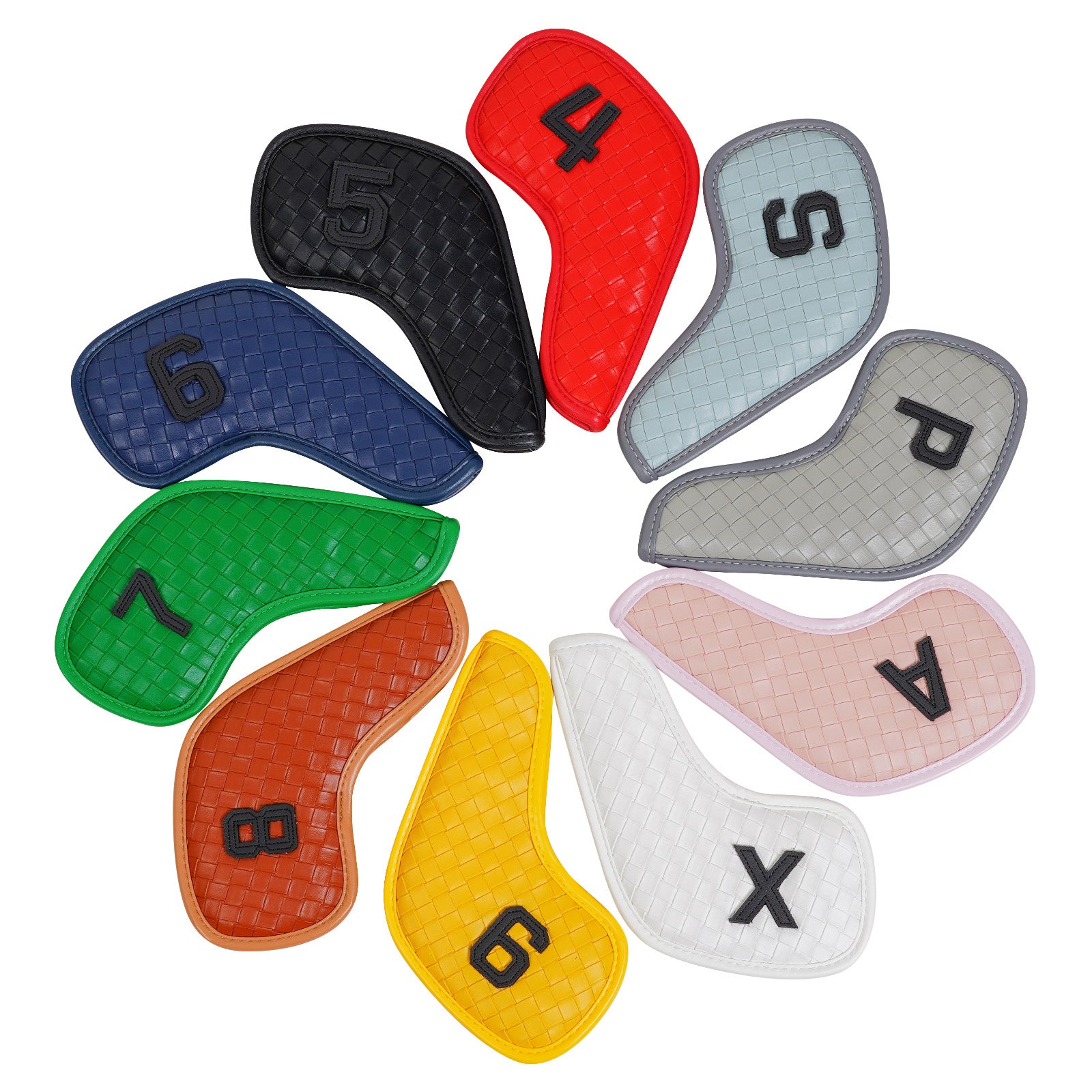 10 Colors Woven Lines Iron Covers 10PCS£¨4-9£¬P,A,S,X£©