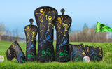 Dancing Skull Driver Putter Golf Head Cover Set