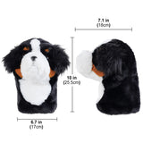 Bernese Mountain Dog Plush Golf Club Driver Cover Headcover